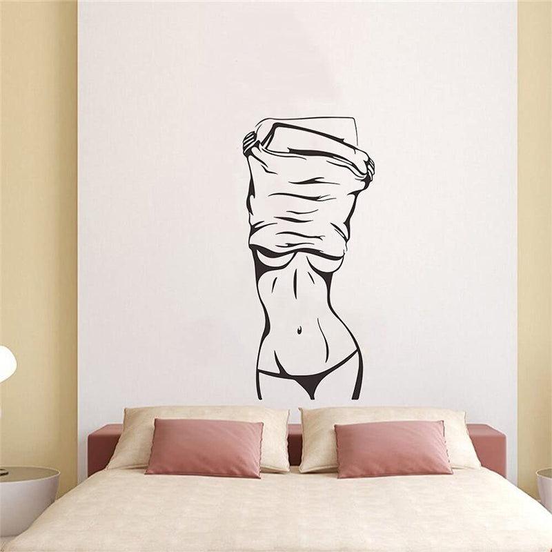 GADGETS WRAP Vinyl Decal Sticker Sexy Girl Wall Sticker Creative (Item Finish Size : 57cm x 27cm)