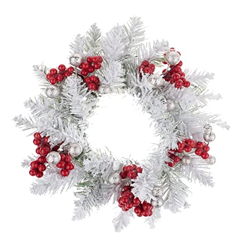 SAZ DEKOR Christmas Candle Wreath Candles Pillar Decorative Rustic for Home Wedding