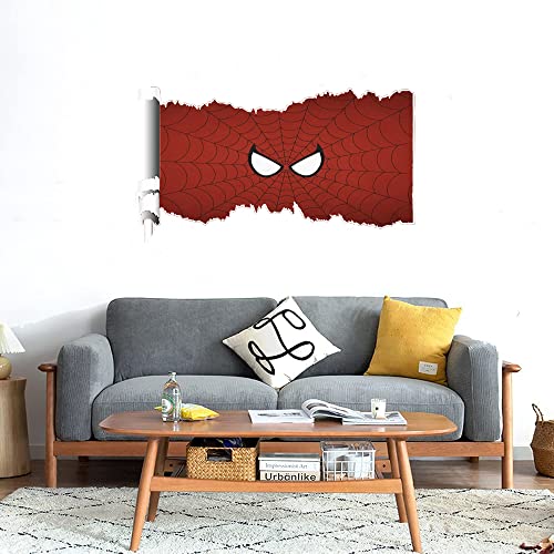 GADGETS WRAP Printed Wall Decal Sticker Scratched Paper Style Wall Decal (90cm x 50cm) - Spider Eyes