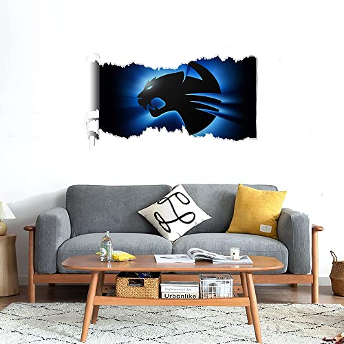 GADGETS WRAP Printed Wall Decal Sticker Scratched Paper Style Wall Decal (90cm x 50cm) - Panther