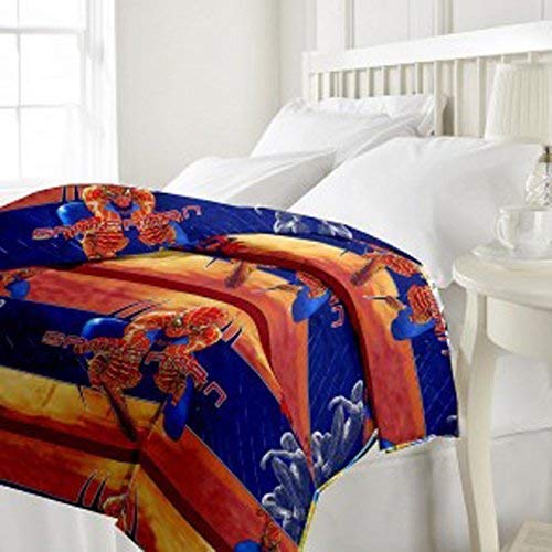 CK CREATION 100% Reversible Single Bed Dohar Combo Microfiber, Polycotton | Soft Light - Weight Bed Dohar | Use for All Season (Spiderman Print)