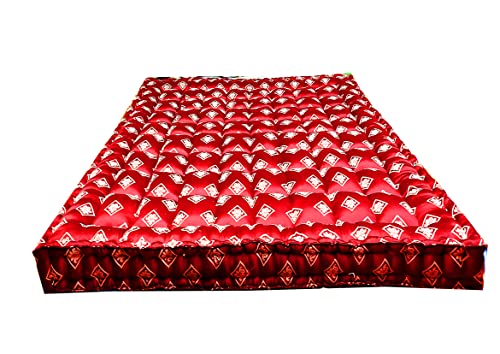 Flamo Mattress Organic Kapok Silk Cotton Ilavam Panju Double Cot Mattress (6 x 4 ft / 72 x 48 x 6 inch),Multicolour.