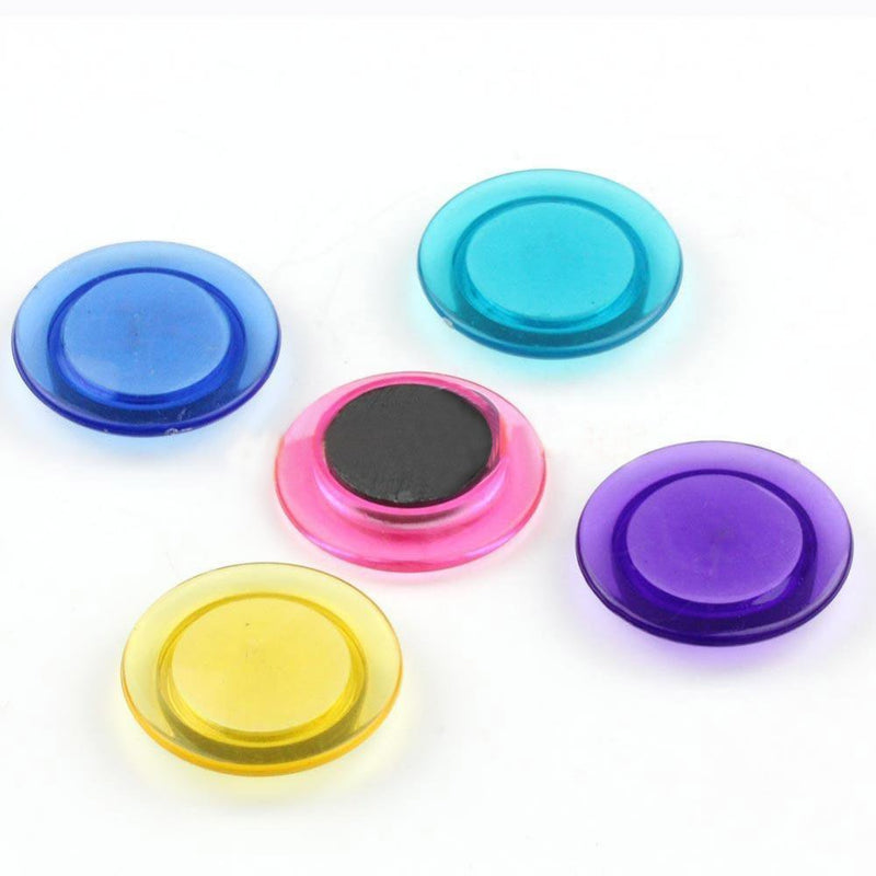 eS³kube 30mm Magnetic Fridge Buttons (Assorted Colour) - Pack of 10