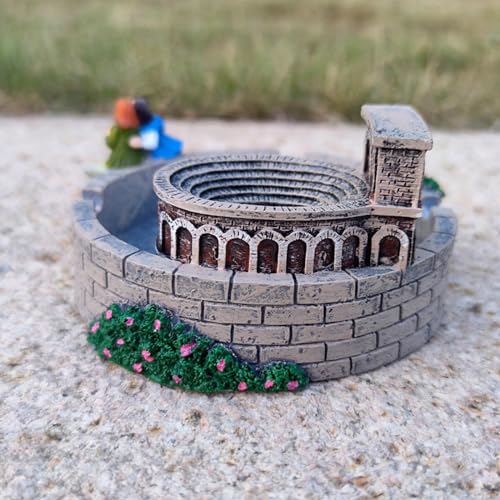 LR DECOR BAZAAR Roman Colosseum Decor Ashtray Art Crafts Sculpture for Home Desktop Tabletop
