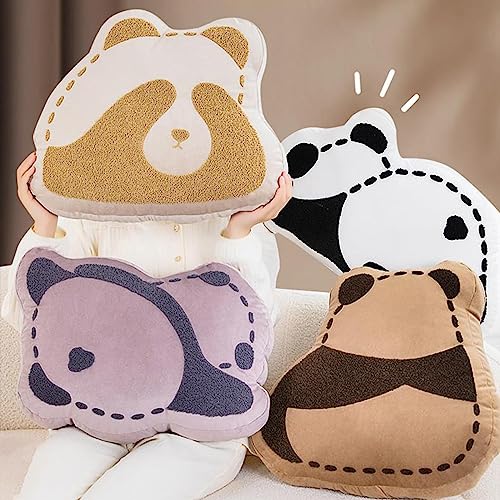 CALANDIS® Panda Plush Pillow Soft Gifts Cute Plush Toy for Adults Gaming Bedroom White | 1Pcs Panda Throw Pillow Case