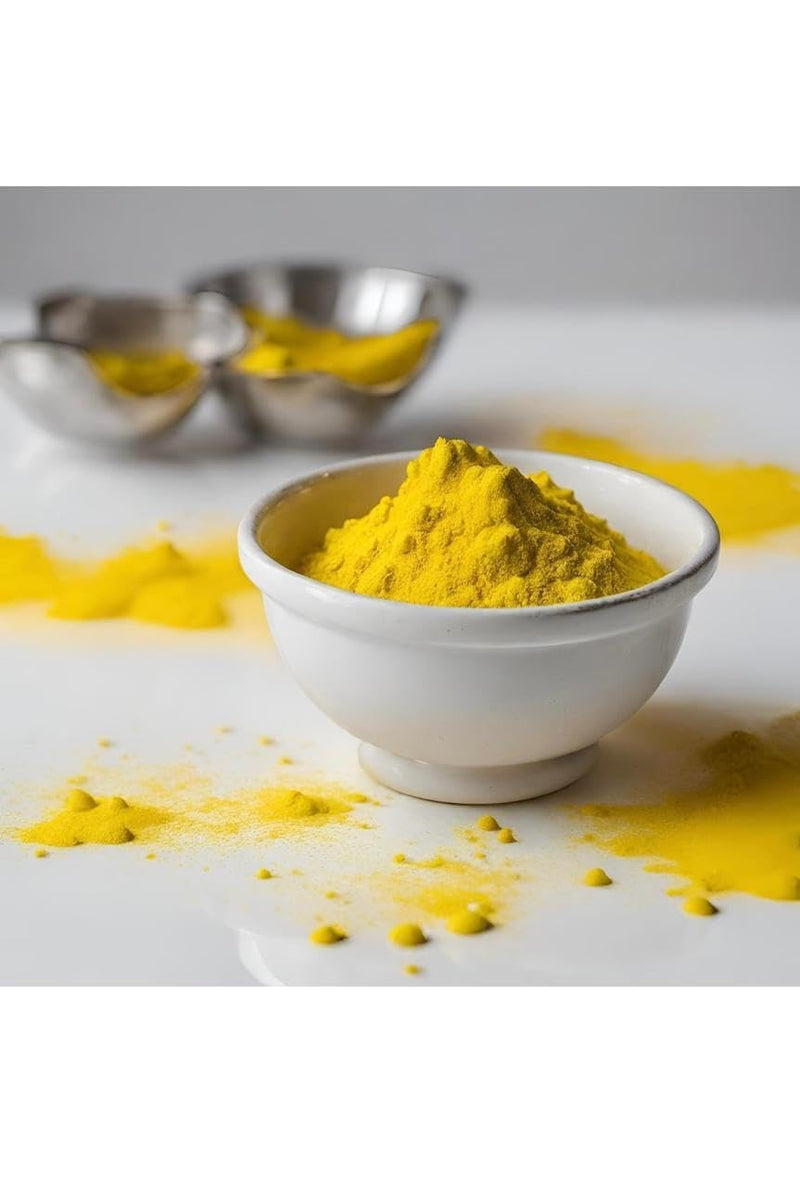 Holi Yellow Organic Gulal Colour | 100% Natural and Skin-Friendly Herbal Gulal | Handmade and Non-Toxic (Pack of 2-80gm) (Yellow)