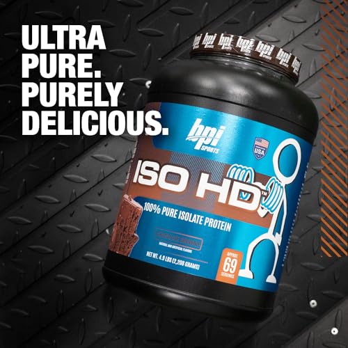 BPI Sports ISO HD 100% Protein Isolate and Hydrolysate - 2.4 kg (Chocolate Brownie)