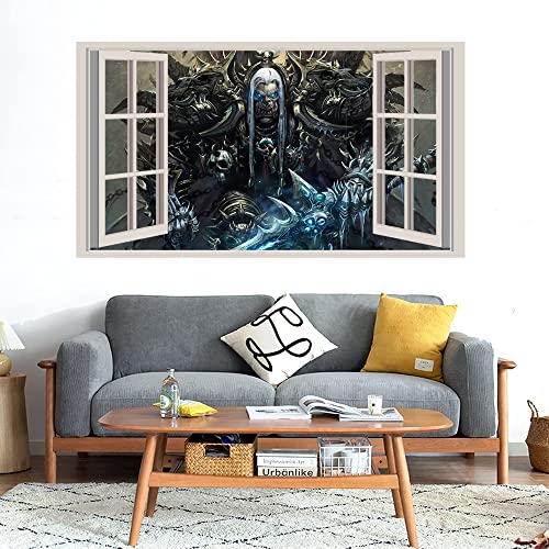 GADGETS WRAP Printed Wall Decal Sticker Fake Window Style Decal (90cm x 50cm) - Warhammer w