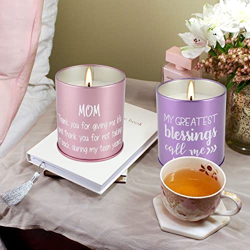 9oz Scented Candle,Gifts for Mom, Gift Lavender&Peony Cherry Blossom Candles-Best Birthday Gifts, Thanksgiving Gifts, from Sons and Daughters,2 Packs