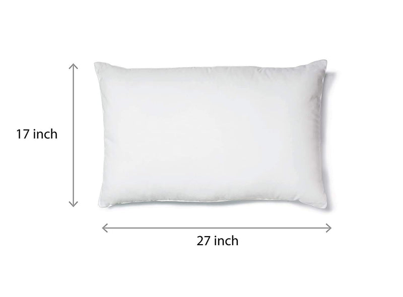 MSKS Microfibre Filled Pillows for Sleeping (White, 17'' X 27'' )