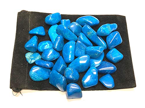 Zentron Crystal Collection: 1 Pound Tumbled Blue Howlite