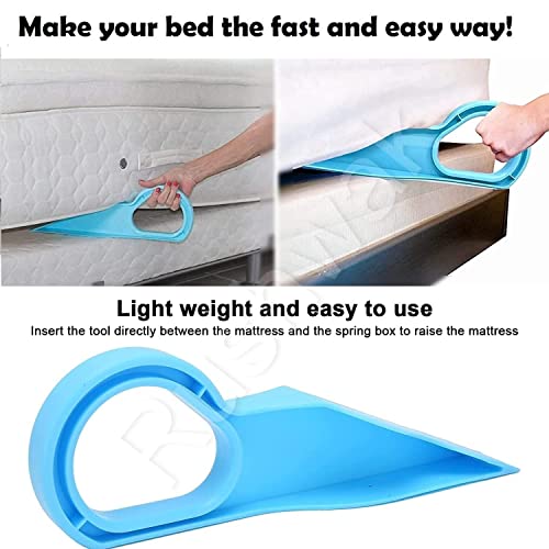 HOUSE OF HUB Plastic Mattress Lifter Tool 2 in 1 Bed Sheet Tucker Mattress Lifter Stand Helps Lift and Hold Wedge Elevator (Pack of 1)