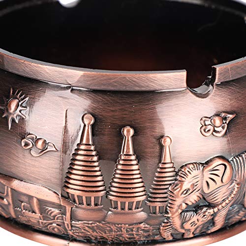 Generic Windproof Ashtray, Desktop Round Ashtray, Desktop Ornament for Hotel with Lid Clubs'