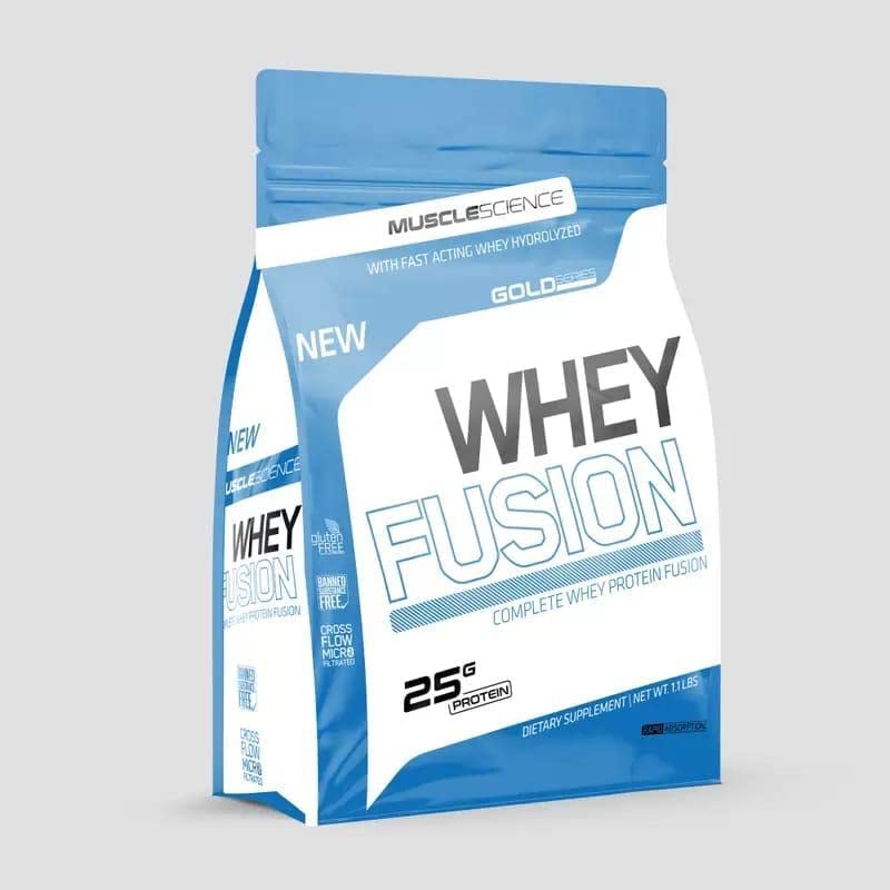 Muscle Science Whey Fusion Hydrolyzed Blend With 25g Protein/Scoop | 5.5 g BCAA | 4.4 g Glutamine | 11.75g EAA | ZERO ADDED SUGAR | Digestive Enzymes | Lean Muscle Protein | Low Carb (CHOCOLATE)