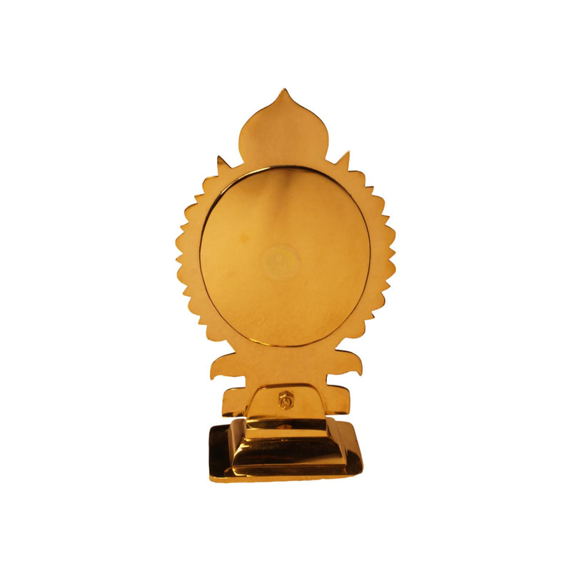 Aranmula Kannadi Traditional Winged Tower Peedom Kannadi Brass Metal Mirror