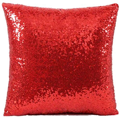 CUDDLY PRINT Cuddlyprint Personalized/Personalise Photo Magical/Magic/Red Magic Photo Cushion/Pillow |Gifting Cushions For All Occasions| With 1 Photo Size (12X12 Inches)(Red, Polyester)