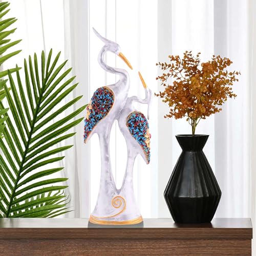 BlossomCreation Good Luck White Swan Home Decor Showpiece, Idols, Figurine for Home Office Decor| Gift Item