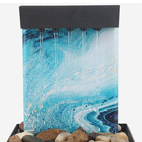 Waterfall Scene Tabletop Feng Shui Meditation Waterfall Fountain Style 4