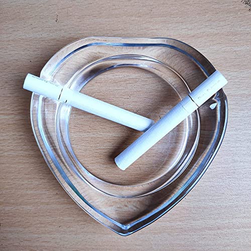 KP YADAV ENTERPRISES Heart Shape Tray Paper Weight Best Gift For Home Office Glass Pack of 1