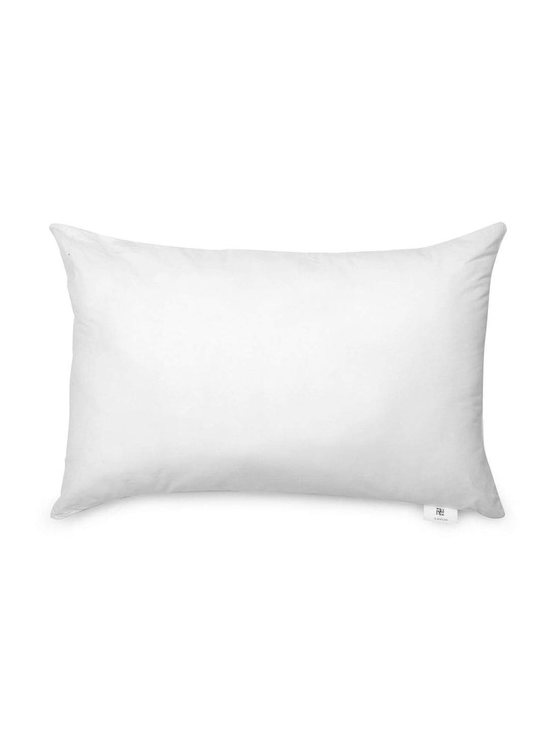 ROMEE 17 x 27 Inches Polycotton Fabric Soft Microfiber Bed Pillow Set of 2 (White)