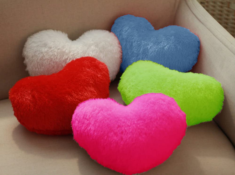 PICKKART Small Heart Shape Pillow Pack of 5 (Multi)