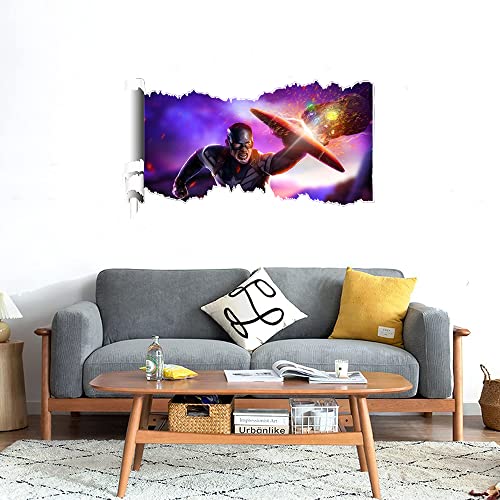 GADGETS WRAP Printed Wall Decal Sticker Scratched Paper Style Wall Decal (90cm x 50cm) - Captain America Avengers Endgame