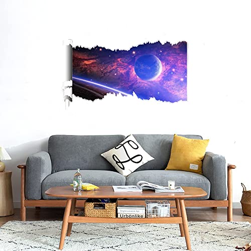 GADGETS WRAP Printed Wall Decal Sticker Scratched Paper Style Wall Decal (90cm x 50cm) - Planets 10