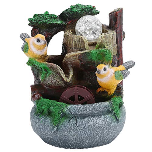 Ubersweet® Waterwheel Fountain, Miniature Rockery Desktop Fountain, for Decoration Office Home'||