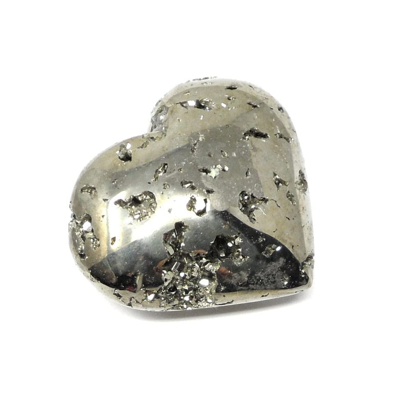 Astroghar Natural Pyrite Crystal Mini 30 mm Raw Uneven Cut Heart for Reiki Healing and Crystal Healing