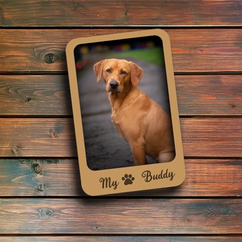 Zingy Gifts Cute Dog Custom Photo Fridge Magnets Set of 2