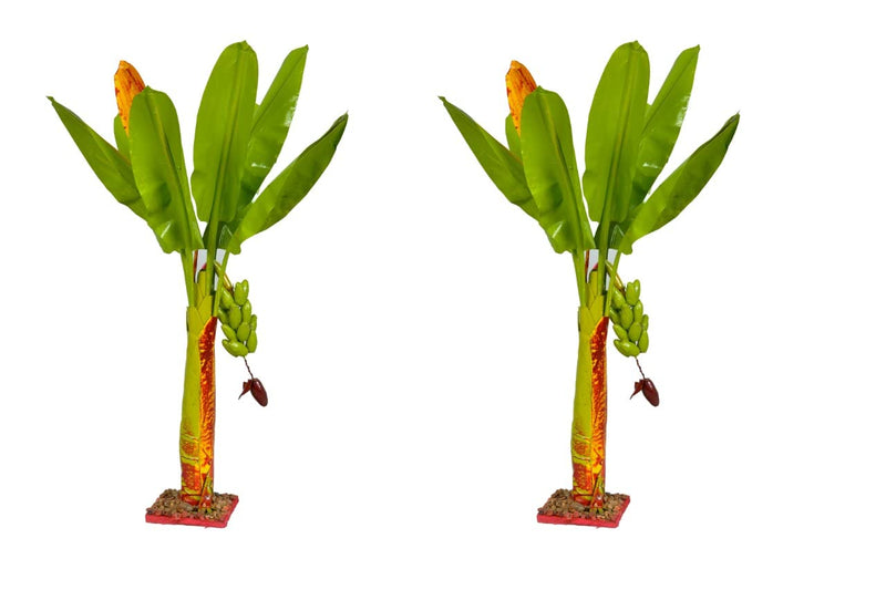 SIMONART AND PRINTING Artificial Banana Plant Pair Showpiece for Home Decor House Warming Gifts Navratri Golu Festival Special Decor 54cm