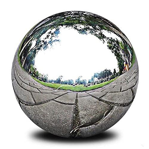 SECRET DESIRE SDR Stainless Steel Mirror Polished Sphere Hollow Round Ball Garden Decor 12cm