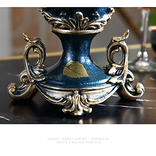 Retro Vase with Artificial Flowers Set, Fake Flowers Ornaments, Home Accessories, Home Decor and Table Centerpieces Vase