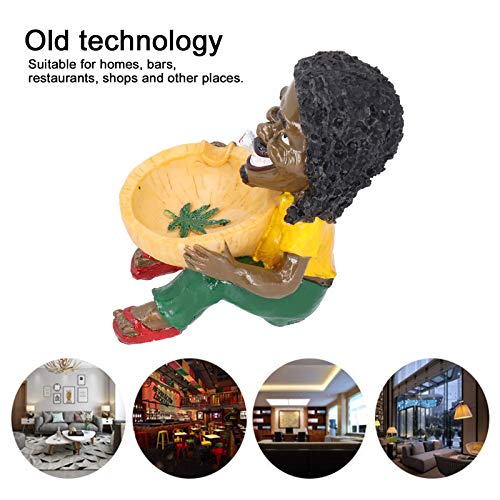 Generic Resin Ashtray, Old Technology Resin Materials Multi‑Purpose Resin Ornaments, Environmentally Friendly Fun for Bars Homes Shops Restaurants'