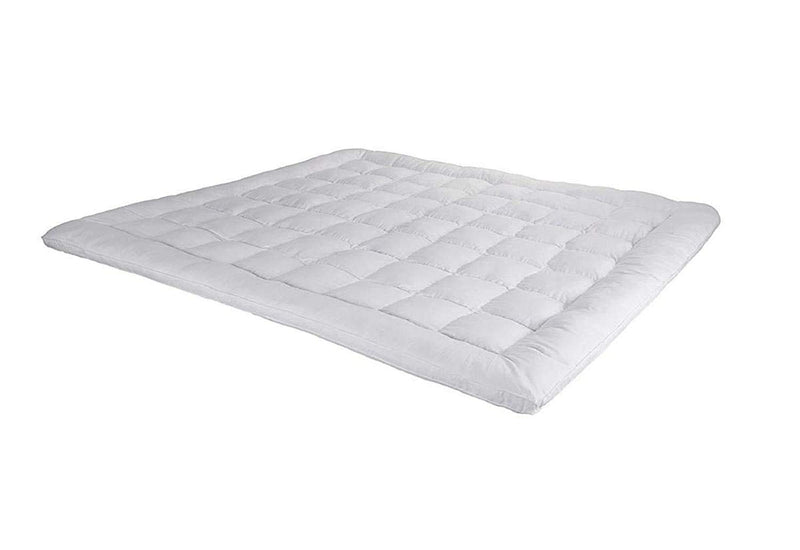 Fun Homes Soft Microfibre 500 GSM Mattress Padding/Topper for Comfortable Sleep -White -6ft x 5ft - Queen (72x60inch)