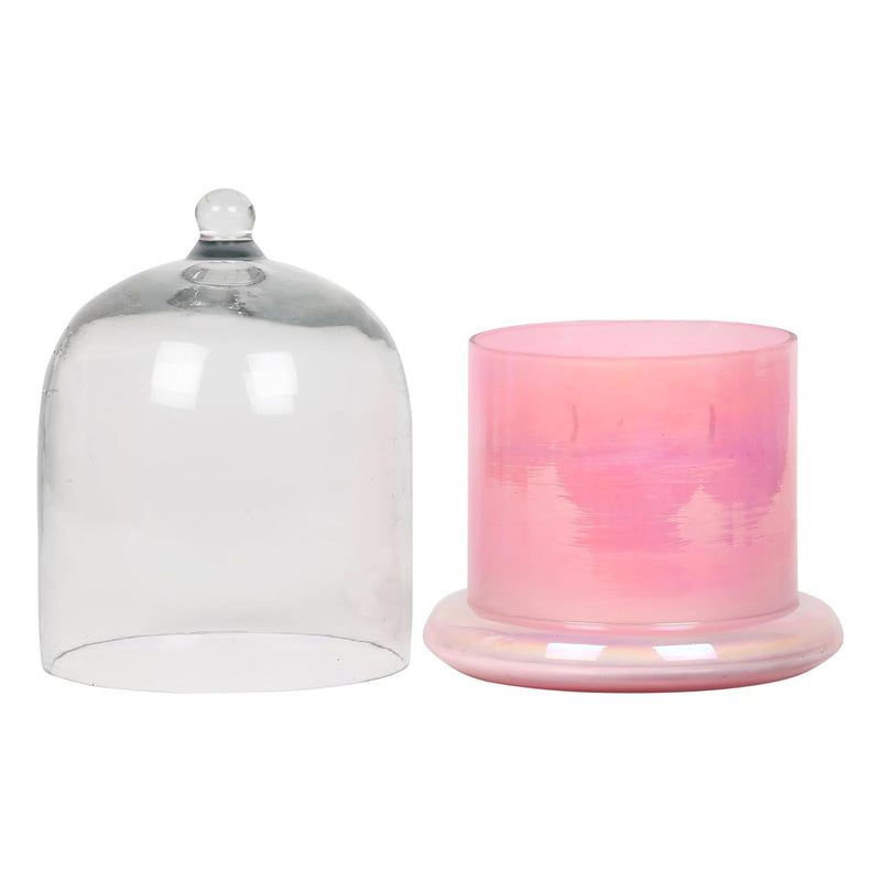 ThirteenthAananda Bell Jar Candles, Soy Wax, Scented Glass Bell Jar Candle (Pack of 1, Wine Red)