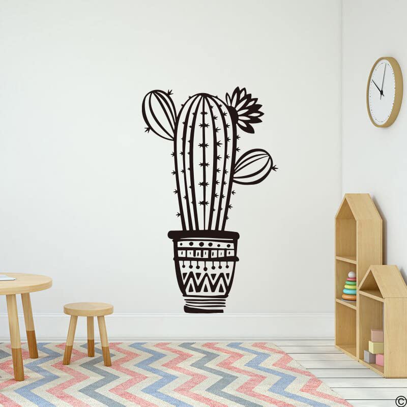 GADGETS WRAP Wall Decal Vinyl Sticker for Home Office Room Decoration Large Cactus Saguaro Wall Sticker Western Wildlife Plant Nature Wall Decal