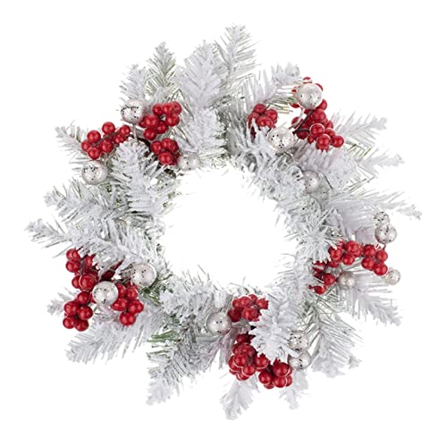 SAZ DEKOR Christmas Candle Wreath Candles Pillar Decorative Rustic for Home Wedding