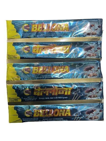 Bellona Sticks | Smokes Away Cockroaches, Bed Bugs, Mosquitoes Etc, | Agarbatti | Incense Sticks | A++ Grade, 3 Sticks x 24 Pcs