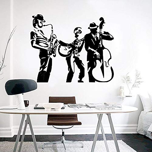 GADGETS WRAP Vinyl Decal Sticker Jazz Band Musical Instruments (Item Finish Size : 70cm x 56cm)