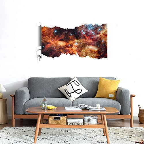 GADGETS WRAP Printed Wall Decal Sticker Scratched Paper Style Wall Decal (90cm x 50cm) - Star Cluster