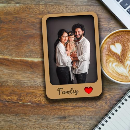 Zingy Gifts Family Photo Fridge Magnets with Your Photo