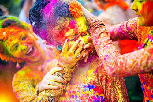 BRIGHT BLOOM Organic and Herbal Gulal Pink-Yellow 250gm Each Soft & Skin Friendly,100% Natural and Non-Toxic,Eco-Friendly,Abir Gulal Handmade Holi Gift Pack -for Family, Party