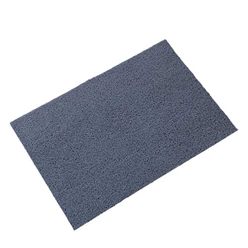 Kuber Industries Rubber 1 Piece Rectangular Door Mat 16X24'' (Grey)