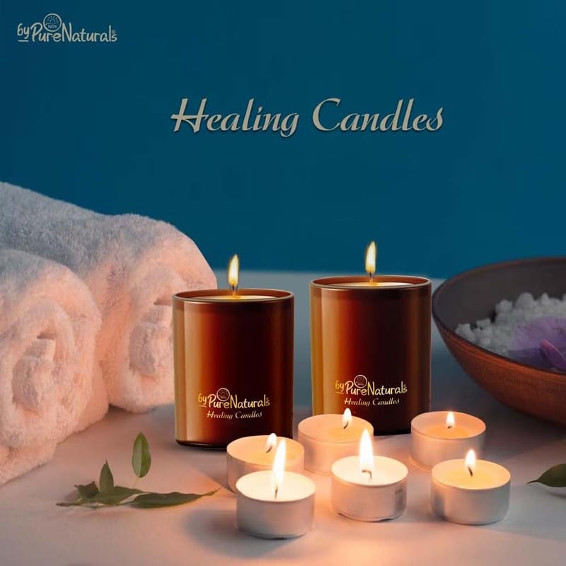 byPurenaturals Organic Aroma Candles, Scented Aromatic Fragrance of Jasmine, Best Gift for Men and Women