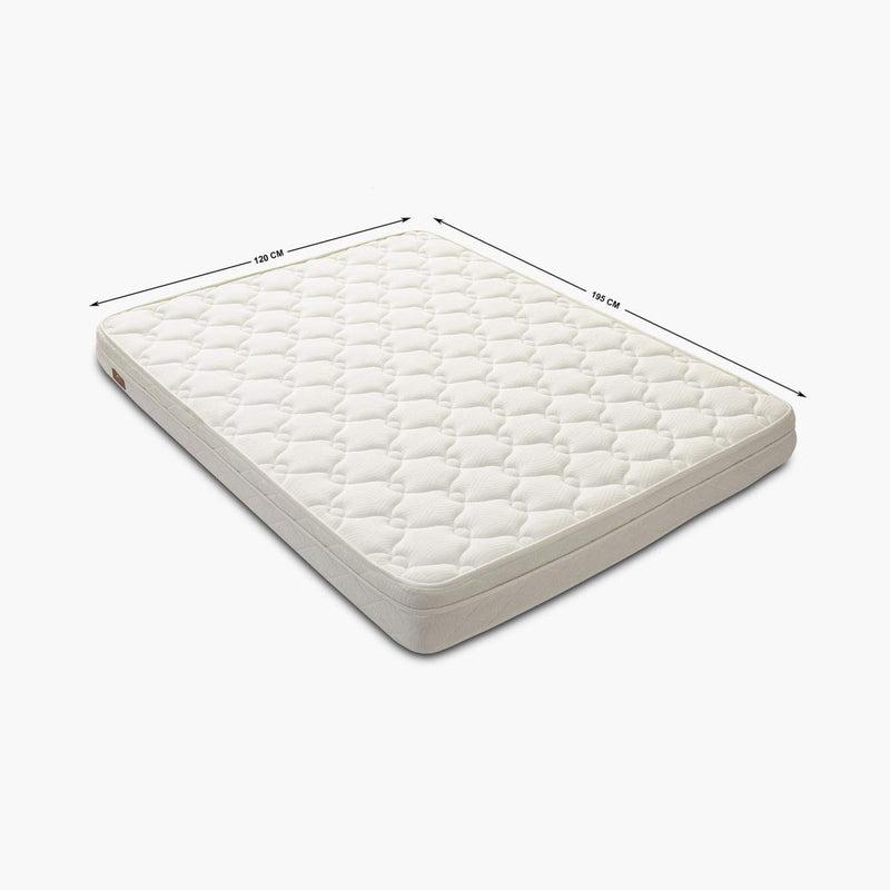 Home Centre Restofit Ultima 4"+2" Orthopedic Bonded Foam Mattress with HR Foam and Memory Foam 120 x 195 cm, White (MATTRESS-63)