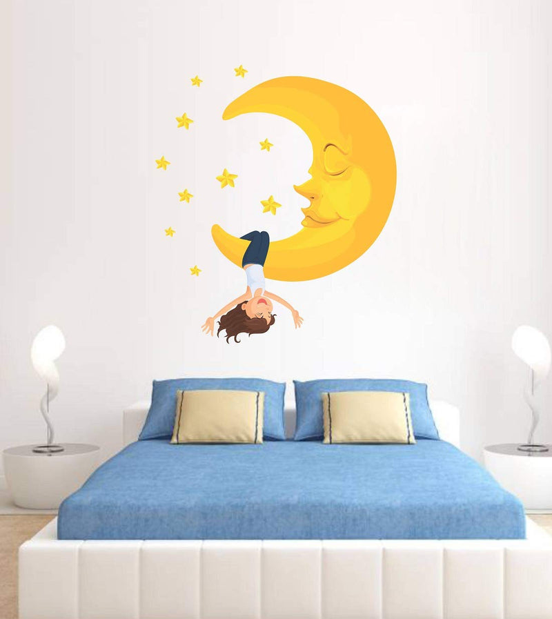 Tuffuk Good Night Large Vinyl Wallstickers for Home Decorations(60 cm x 70 cm)4TZ123