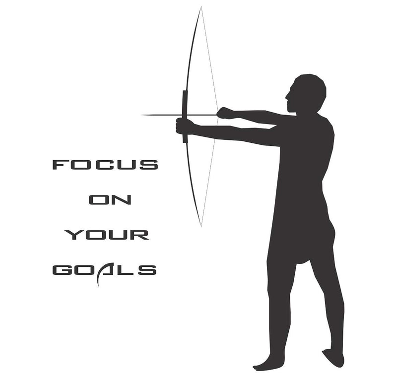 Tuffuk Focus On Goals Large Vinyl Wallstickers for Home Decorations(80 cm x 100 cm)5TZ244