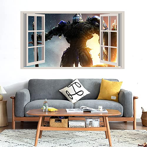 GADGETS WRAP Printed Wall Decal Sticker Fake Window Style Decal (90cm x 50cm) - Don't Think to Fight