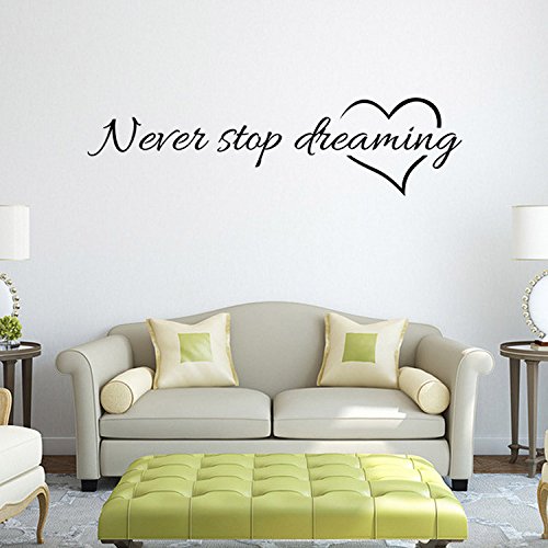 Asmi Collections Never Stop Dreaming Quote Wall Sticker